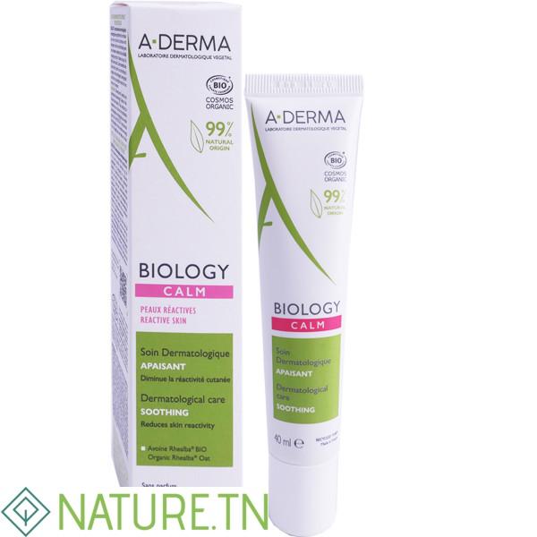 A-DERMA BIOLOGY CALM SOIN APAISANT PEAUX REACTIVES 40ML 3 A-DERMA BIOLOGY CALM SOIN APAISANT PEAUX REACTIVES 40ML