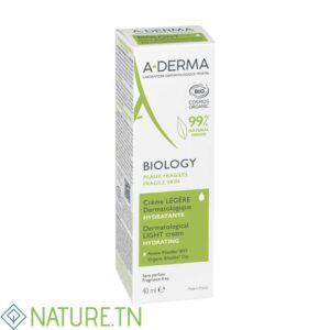 A-DERMA BIOLOGY CREME LEGERE HYDRATANTE PEAUX FRAGILE 40ML