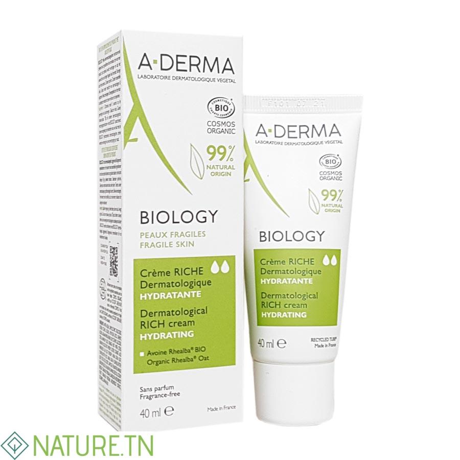 A-DERMA BIOLOGY CREME RICHE HYDRATANTE PEAUX FRAGILES 40ML 1 A-DERMA BIOLOGY CREME RICHE HYDRATANTE PEAUX FRAGILES 40ML 1