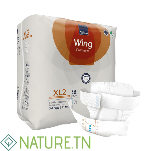 ABENA WING PREMIUM COUCHE ADULTE X-LARGE XL2 15 PIECES 3 ABENA WING PREMIUM COUCHE ADULTE X-LARGE XL2 15 PIECES