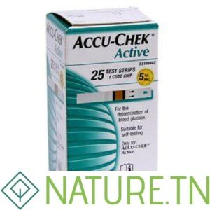 ACCU-CHEK ACTIVE BANDELETTES BOITE DE 25