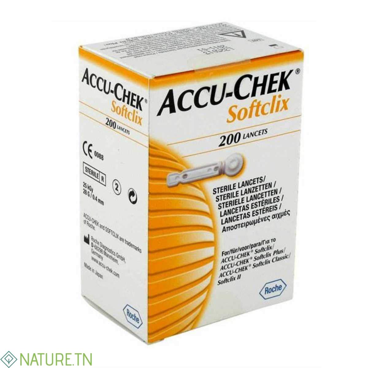 ACCU-CHEK SOFTCLIX LANCETTES BT/200 2 ACCU-CHEK SOFTCLIX LANCETTES BT/200 2
