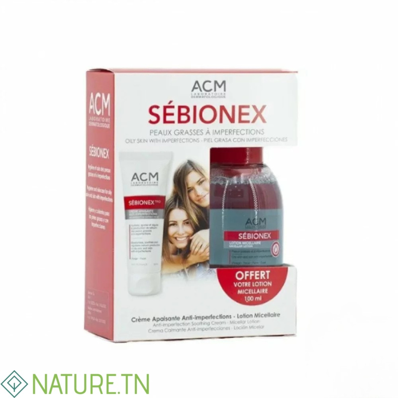 ACM COFFRET SEBIONEX TRIO+LOTION MICELLAIRE GRATUIT 3 ACM COFFRET SEBIONEX TRIO+LOTION MICELLAIRE GRATUIT