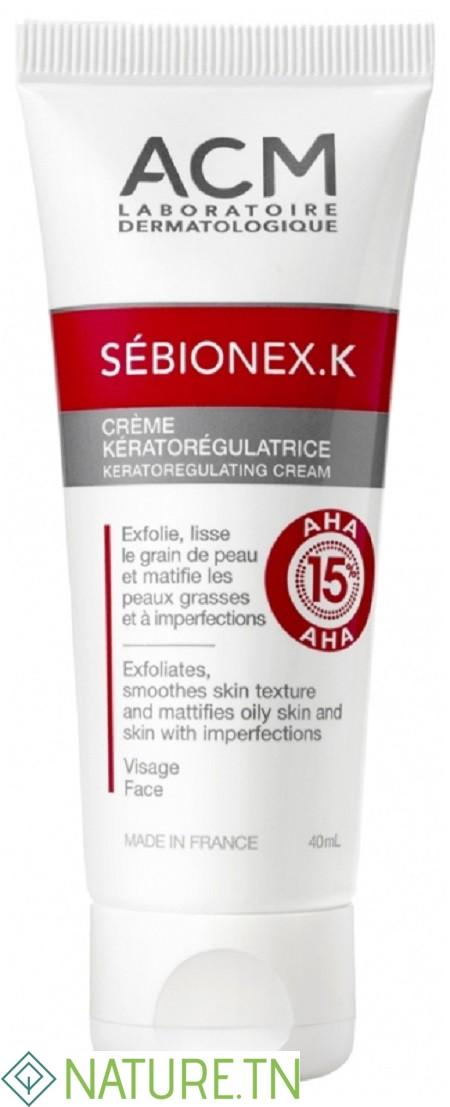 ACM SEBIONEX K CREME KERATOREGULATRICE 40ML 3 ACM SEBIONEX K CREME KERATOREGULATRICE 40ML
