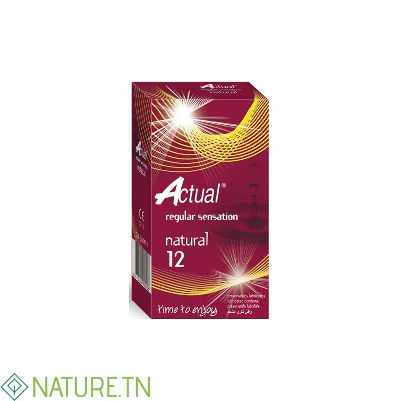 ACTUAL PRESERVATIF NATURAL BOITE DE 12 3 ACTUAL PRESERVATIF NATURAL BOITE DE 12