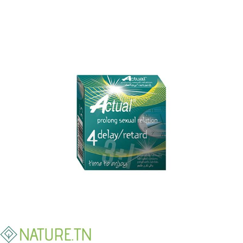 ACTUAL PRESERVATIF RETARD BOITE DE 4 3 ACTUAL PRESERVATIF RETARD BOITE DE 4