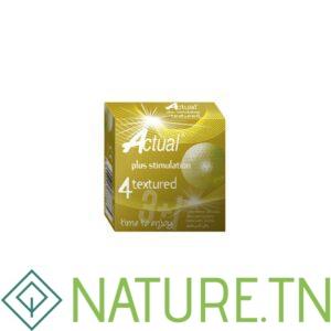 ACTUAL PRESERVATIF TEXTURED BOITE DE 4