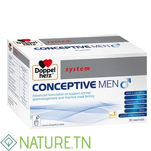 AKTIV DOPPEL HERZ CONCEPTIVE POUDRE DE SUPPLEMENT DE VITAMINES POUR HOMMES 30 SACHETS 3 AKTIV DOPPEL HERZ CONCEPTIVE POUDRE DE SUPPLEMENT DE VITAMINES POUR HOMMES 30 SACHETS
