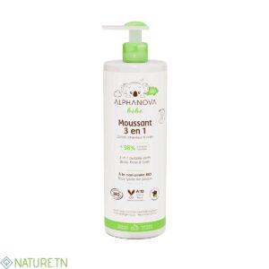 ALPHANOVA MOUSSANT 3EN1 BIO 400ML