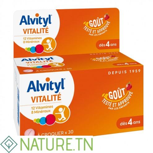 ALVITYL VITALITE A CROQUER GOUT FRAISE 30 COMPRIMES 3 ALVITYL VITALITE A CROQUER GOUT FRAISE 30 COMPRIMES