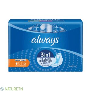 ALWAYS MAXI THICK 3EN1 NORMAL 10 PADS