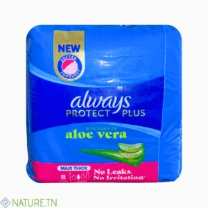 ALWAYS PROTECT PLUS ALOE VERA 8 SERVIETTES