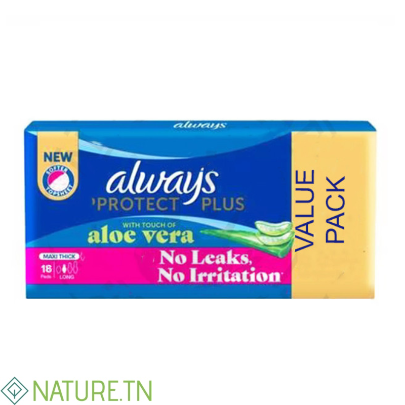 ALWAYS PROTECT PLUS ALOE VERA MAXI THICK LONG 16 PIECES 1 ALWAYS PROTECT PLUS ALOE VERA MAXI THICK LONG 16 PIECES 1