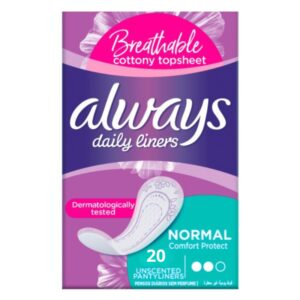 ALWAYS PROTEGE DAILY LINERS NORMAL CONFORT PROTECT 20PCS