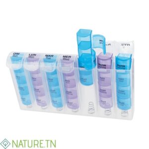 ANYCARE PILULIER HEBDOMADAIRE BLEU 4 CASES 7 JOURS