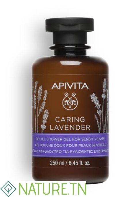 APIVITA CARING LAVENDER GEL DOUCHE DOUX POUR PEAUX SENSIBLES 250 ML 1 APIVITA CARING LAVENDER GEL DOUCHE DOUX POUR PEAUX SENSIBLES 250 ML 1