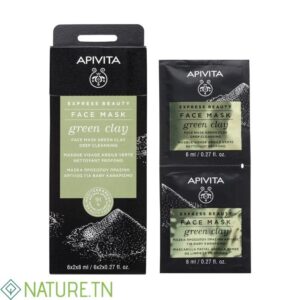 APIVITA EXPRESS BEAUTY FACE MASK GREEN CLAY 6*2*8ML