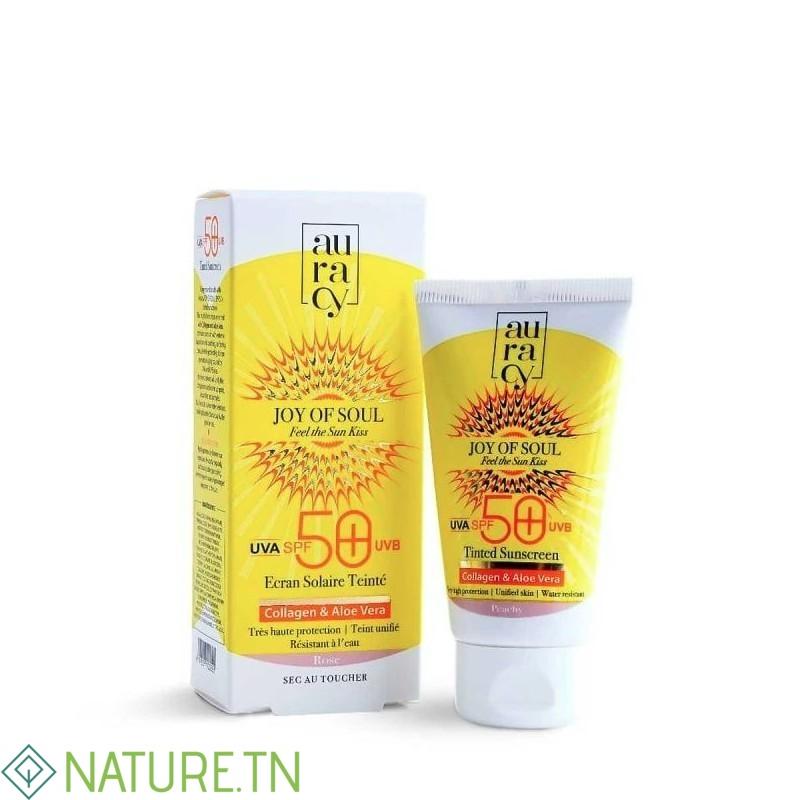 AURACY JOY OF SOUL ECRAN SOLAIRE TEINTE ROSE SPF 50+ 50GR 1 AURACY JOY OF SOUL ECRAN SOLAIRE TEINTE ROSE SPF 50+ 50GR 1