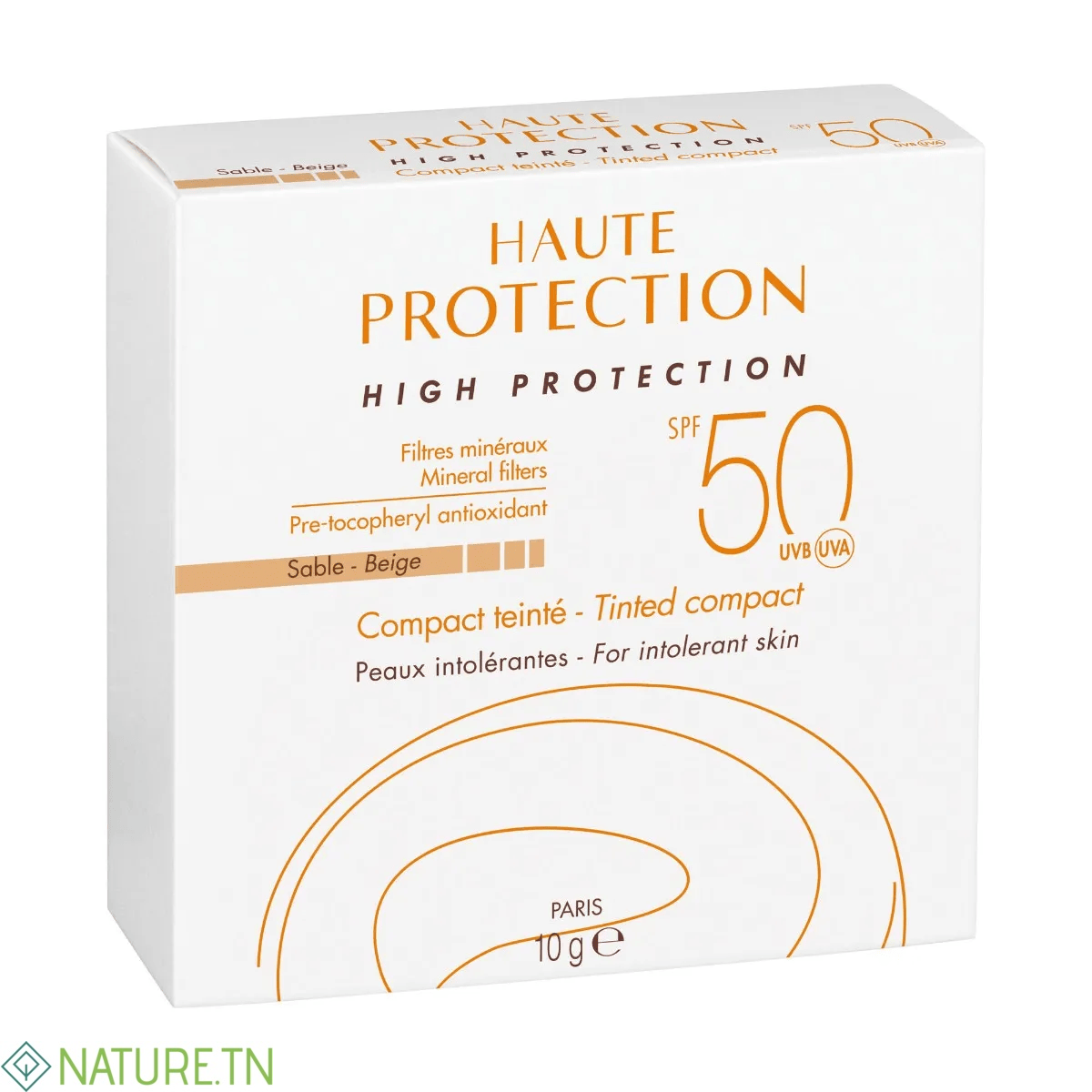 AVENE HAUTE PROTECTION SPF50 COMPACT TEINTE BEIGE SABLE 10G 3 AVENE HAUTE PROTECTION SPF50 COMPACT TEINTE BEIGE SABLE 10G
