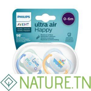AVENT 2 SUCETTES 0-6M SCF080/01