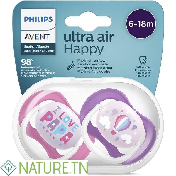 AVENT 2 SUCETTES 6-18M SCF080/04 3 AVENT 2 SUCETTES 6-18M SCF080/04