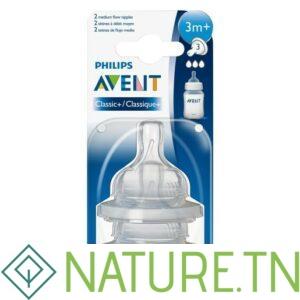 AVENT 2 TETINES 3M+ SCF633/27