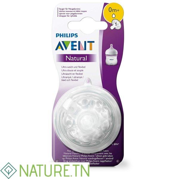 AVENT 2 TETINES NATUREL 0M+ SCF041/27 2 AVENT 2 TETINES NATUREL 0M+ SCF041/27 2