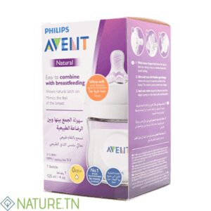 AVENT BIBERON NATURAL 0M+ 125ML