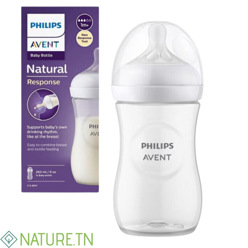 AVENT BIBERON NATURAL RESPONSE +1MOIS 260ML SCY903/01 3 AVENT BIBERON NATURAL RESPONSE +1MOIS 260ML SCY903/01