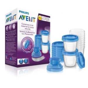 AVENT BOITE DE CONSERVATION LAIT MATERNEL REUTILISABLES 10X180ML SCF618/10