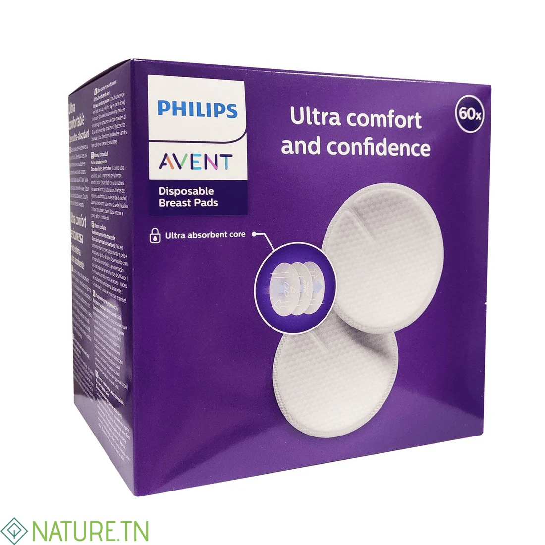 AVENT COUSSINETS D'ALLAITEMENT BOITE DE 60 JOUR ET NUIT 3 AVENT COUSSINETS D'ALLAITEMENT BOITE DE 60 JOUR ET NUIT