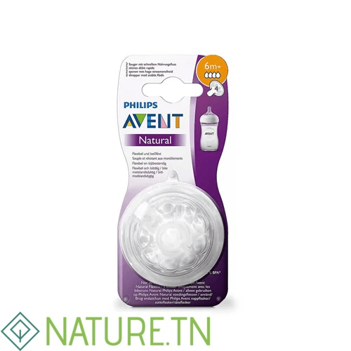 AVENT TETINES NATURAL 6M+ SCF044/27 3 AVENT TETINES NATURAL 6M+ SCF044/27