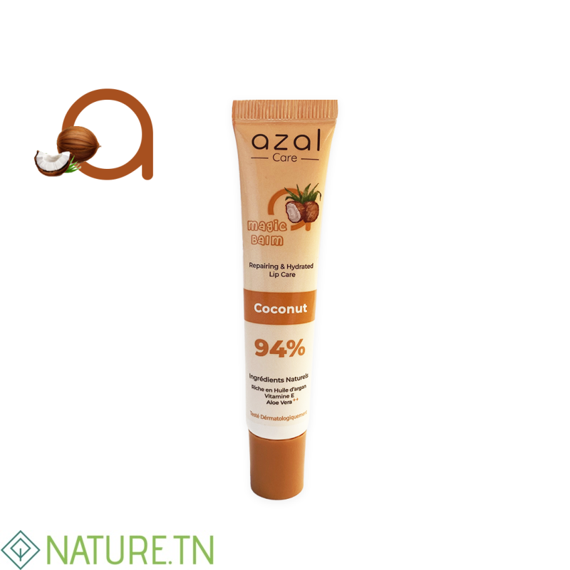AZAL BAUME A LEVRES REPARATEUR HYDRATANT AU NOIX DE COCO 15 ML 2