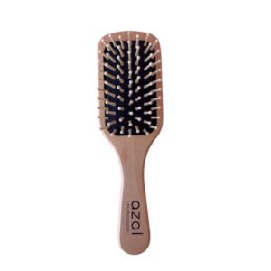 AZAL BROSSE CHEVEUX EN BOIS CARRE PETIT MODELE