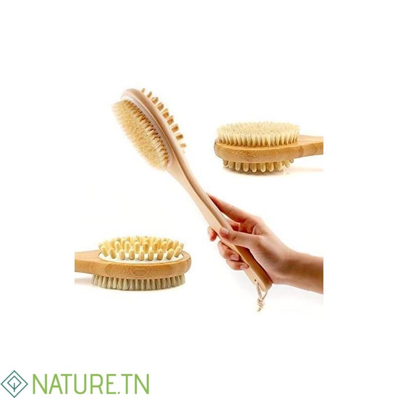 AZAL BROSSE DE DOUCHE EN BOIS DOUBLE FACE 1 AZAL BROSSE DE DOUCHE EN BOIS DOUBLE FACE 1