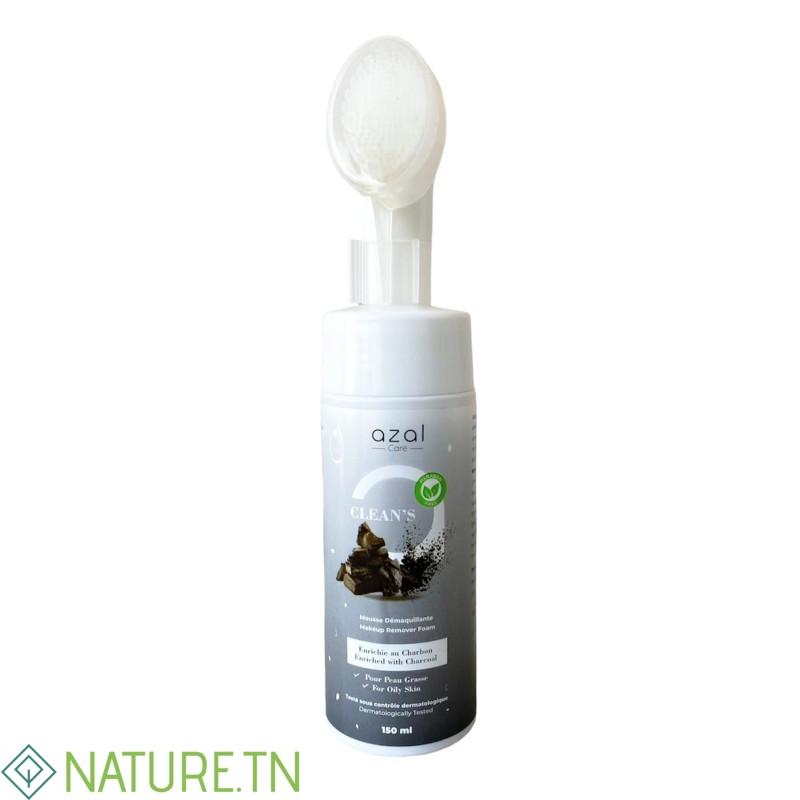 AZAL CLEAN'S MOUSSE DEMAQUILLANTE AU CHARBON,150ML 3 AZAL CLEAN'S MOUSSE DEMAQUILLANTE AU CHARBON,150ML