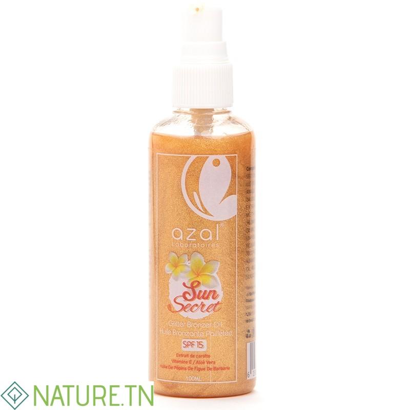 AZAL HUILE BRONZANTE PAILLETEE DOREE SUN SECRET -100ML 2