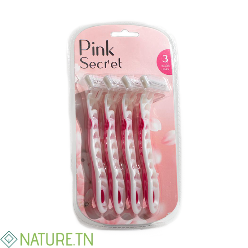AZAL LOT DE 4 RASOIRS PINK SECRET 1