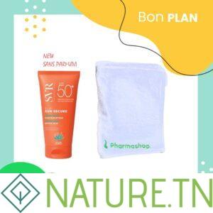 B.P SVR SUN SECURE BLUR SANS PARFUM SPF50+ 50ML+SERVIETTE PHARMASHOP (OFFERTE)