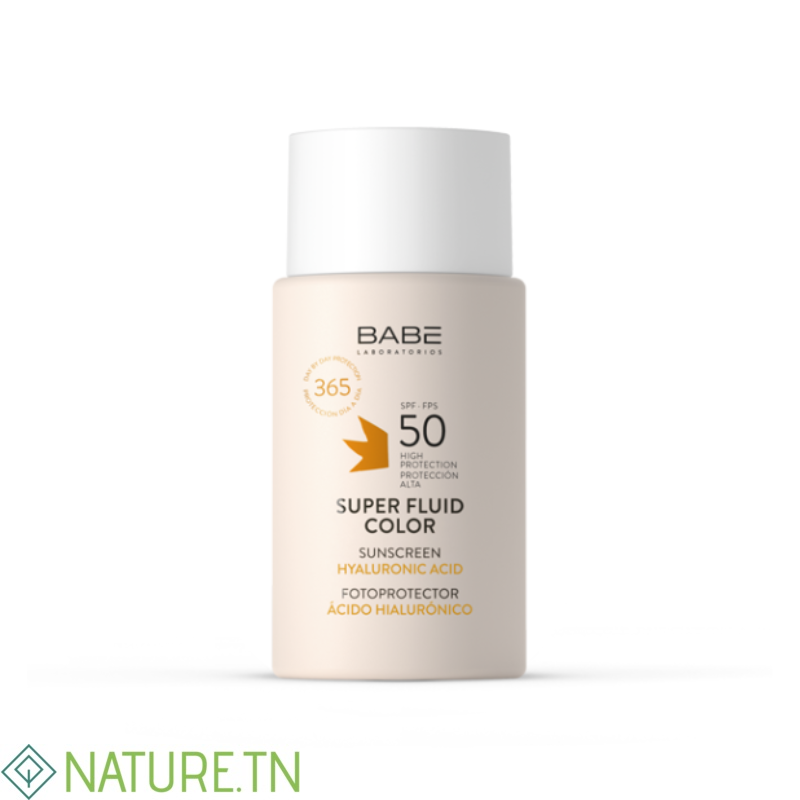 BABE SUPER FLUID COLOR PROTECTION SOLAIRE 50 SPF 50ML 1 BABE SUPER FLUID COLOR PROTECTION SOLAIRE 50 SPF 50ML 1