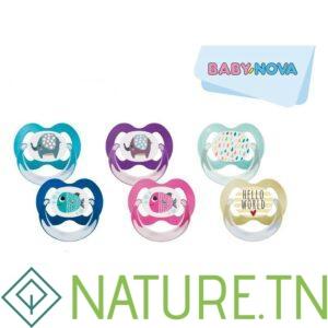 BABY NOVA SUCETTE 0-6 MOIS 2PCS
