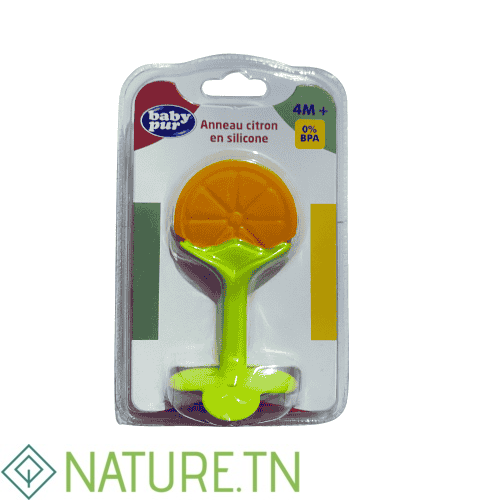 BABY PUR ANNEAU DE DENTITION CITRON EN SILICONE 4M+ BD10019 3 BABY PUR ANNEAU DE DENTITION CITRON EN SILICONE 4M+ BD10019
