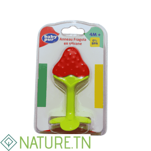 BABY PUR ANNEAU DE DENTITION FARAGOLA EN SILICONE 4M+ BD12275 1