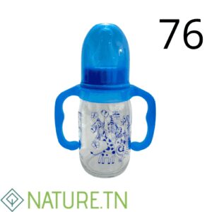 BABY PUR BIBERON VERRE AVEC ANSE 120ML REF BD10096