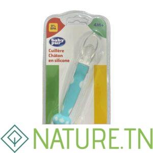 BABY PUR CUILLERE CHATON EN SILICONE 4M+ 76801