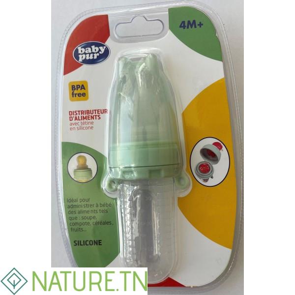 BABY PUR DISTRIBUTEUR D'ALIMENTS AVEC TETINE EN SILICONNE 2