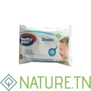 BABY PUR LINGETTES SENSITIVES 20 PIECES