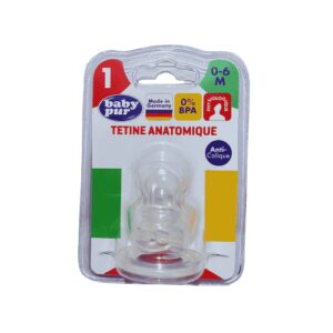 BABY PUR TETINE ANATOMIQUE ANTI COLIQUE 0-6M 10457-00-50