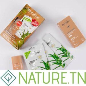 BEESLINE COFFRET ECRAN ANTI AGE TEINTEE SPF 50 + 3 MASQUE VISAGE HYDRATANT (GRATUITS)