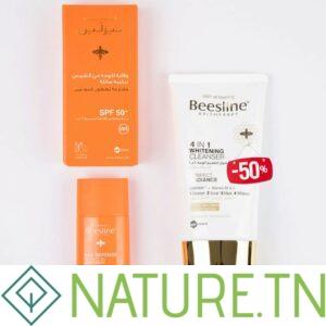 BEESLINE ECRAN FLUIDE ANTI AGE INVISIBLE SPF 50 + GEL NETTOYANT ECLAIRCISSANT 4 EN 1 (-50%)